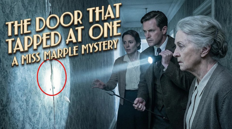Cover illustration for Miss Marple: The Door That Tapped at One