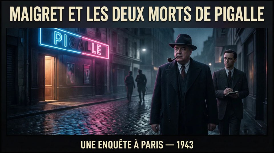 Cover illustration for Maigret: The Two Deaths of Pigalle