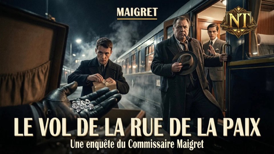 Cover illustration for Maigret: Le Vol de la Rue de la Paix