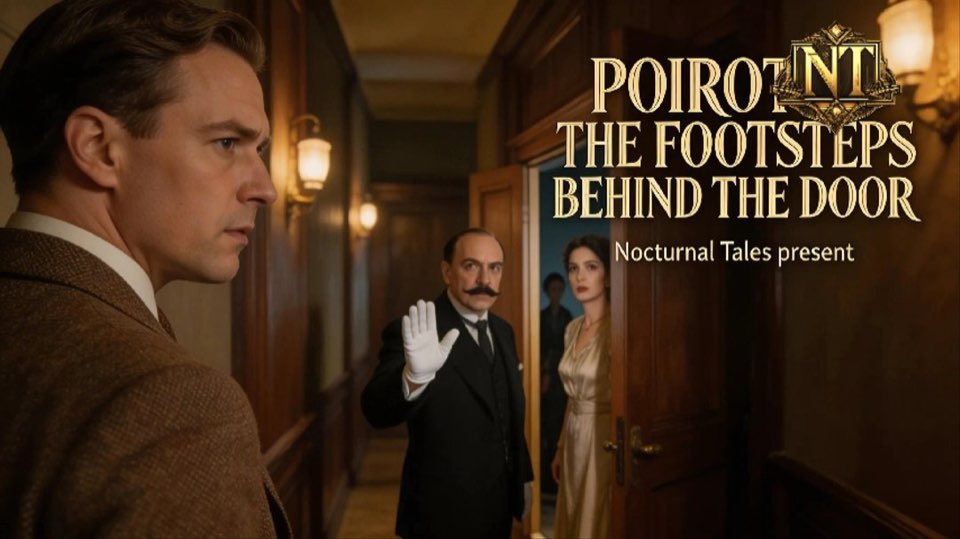 Cover illustration for Footsteps Behind the Door