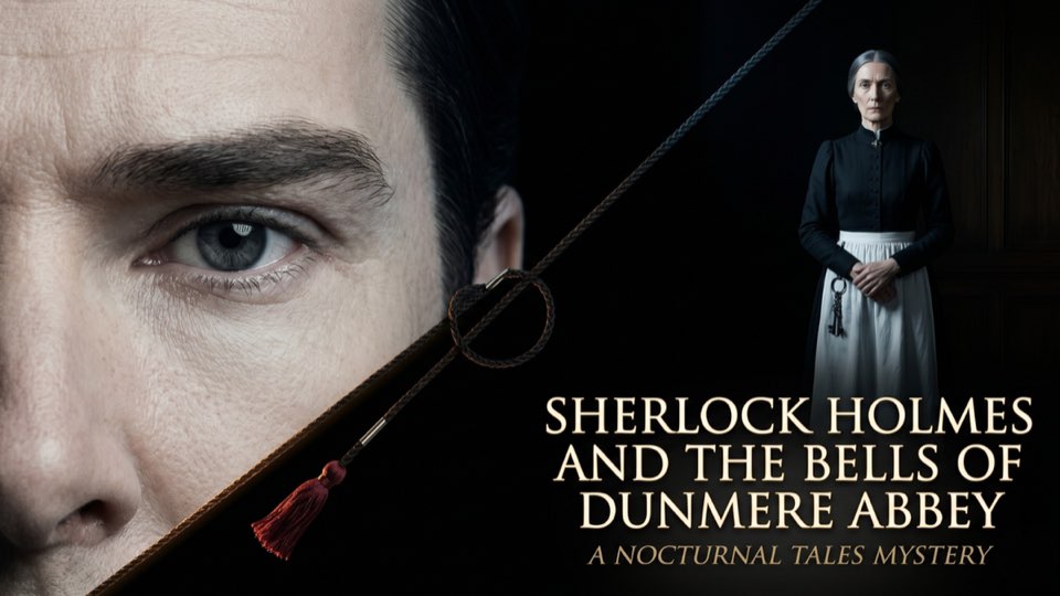 Cover illustration for Sherlock Holmes and the Bells of Dunmere Abbey