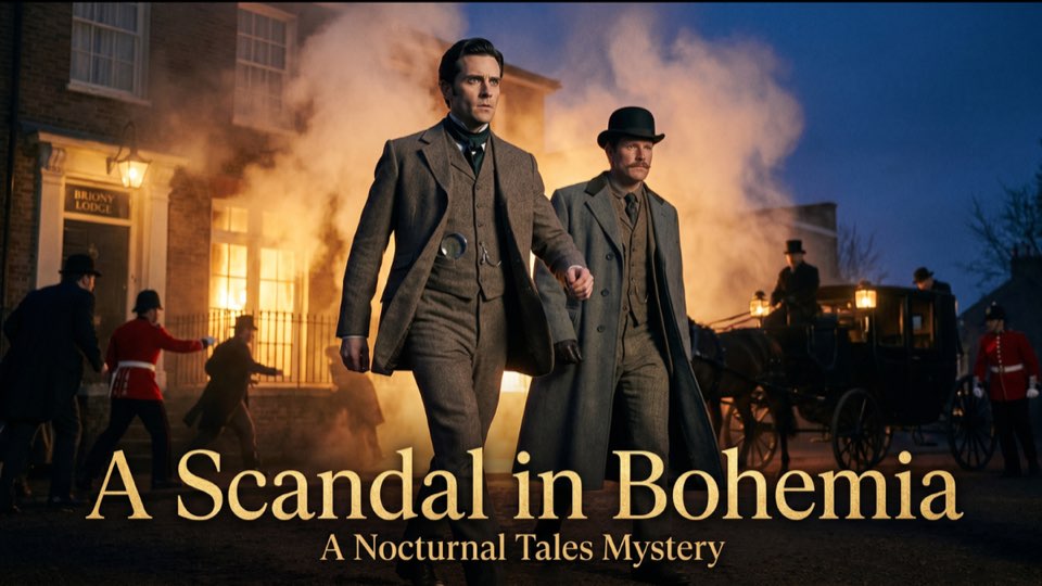Cover illustration for A Scandal in Bohemia