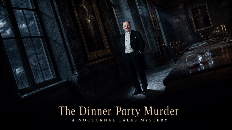 Cover illustration for The Dinner Party Murder — Part 1