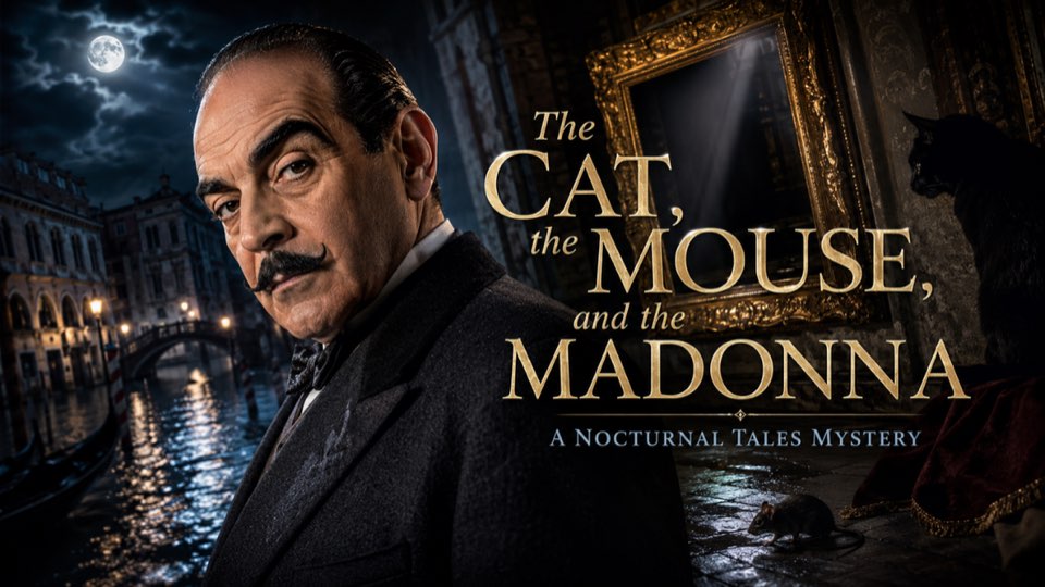 Cover illustration for The Cat, the Mouse, and the Madonna