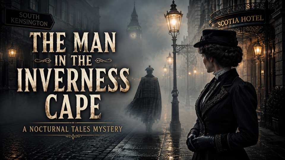 Cover illustration for The Man in the Inverness Cape