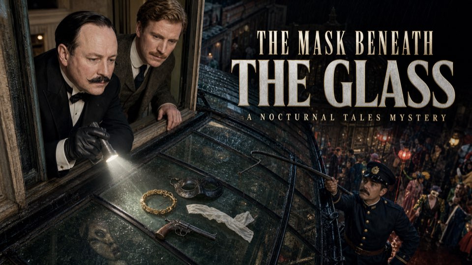 Cover illustration for The Mask Beneath the Glass