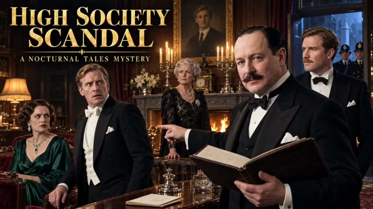 Cover illustration for High Society Scandal