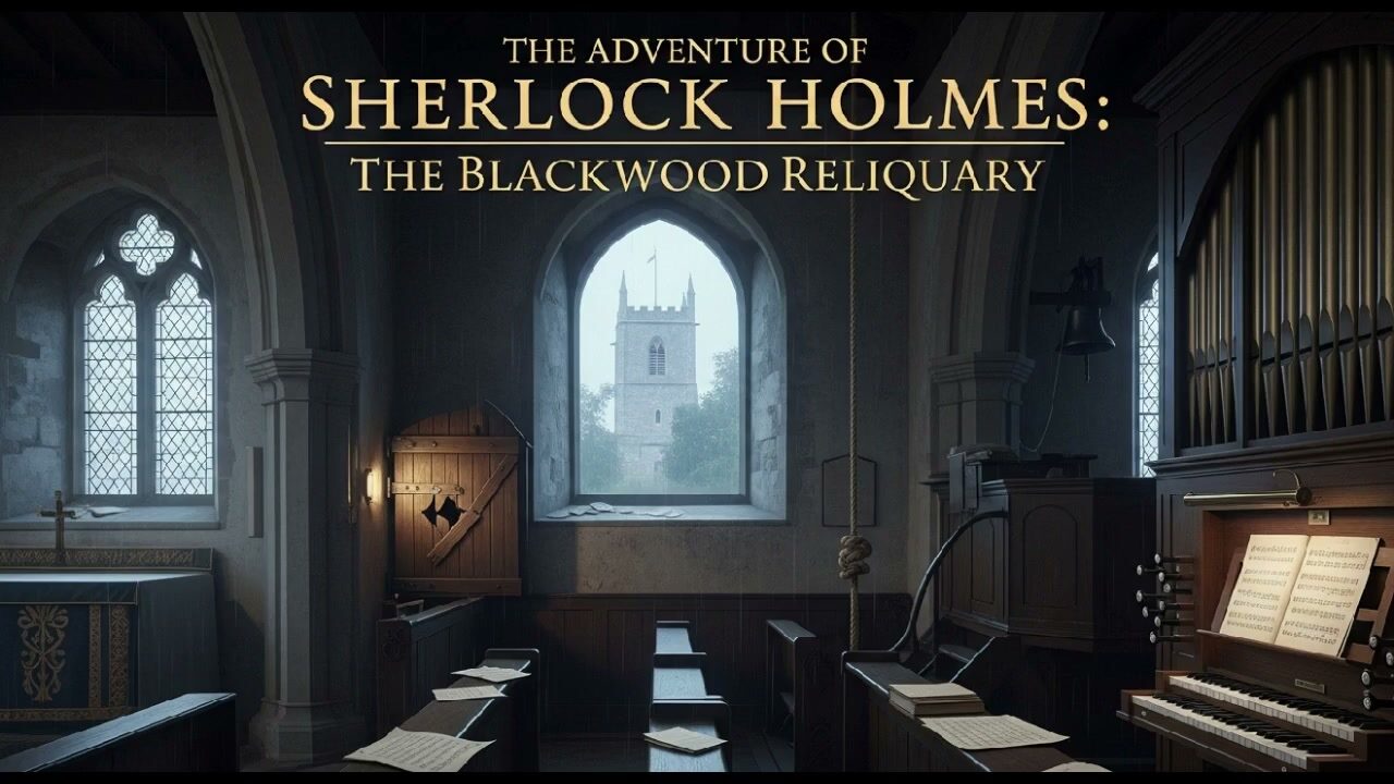 Cover illustration for The Adventures of Sherlock Holmes : The Blackwood Reliquary (The Archive)