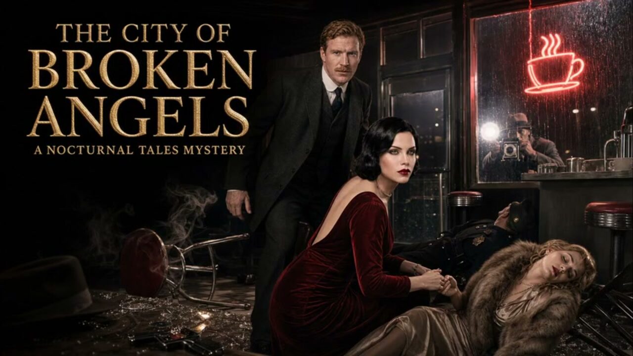 Cover illustration for The City of Broken Angels