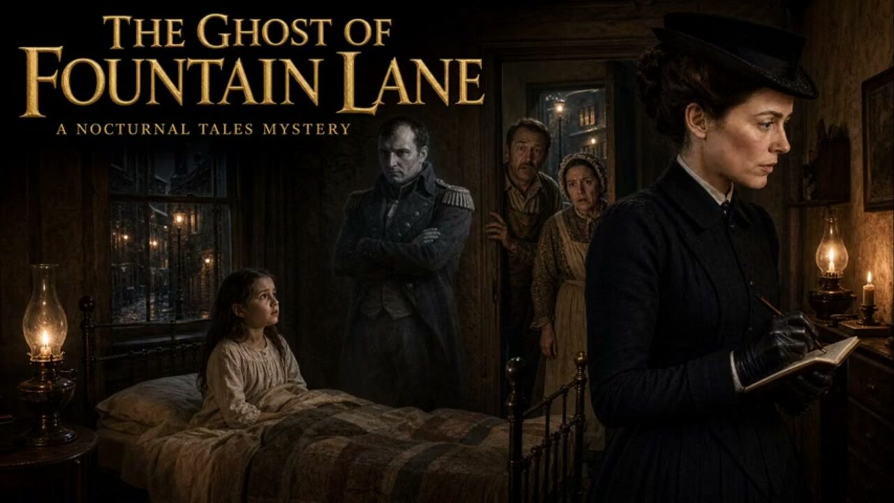 Cover illustration for The Ghost of Fountain Lane