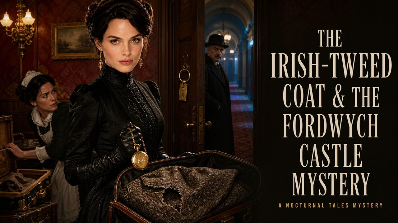 Cover illustration for The Irish-Tweed Coat & The Fordwych Castle Mystery