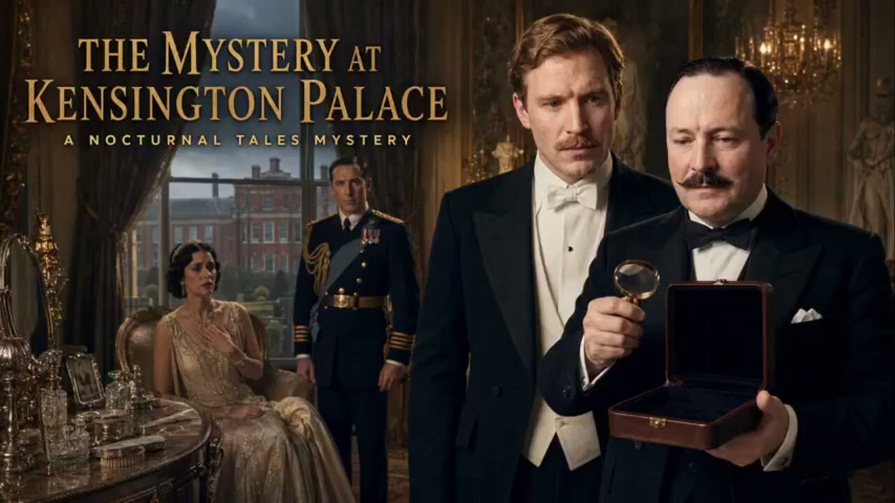 Cover illustration for The Mystery at Kensington Palace (Reimagined Edition)